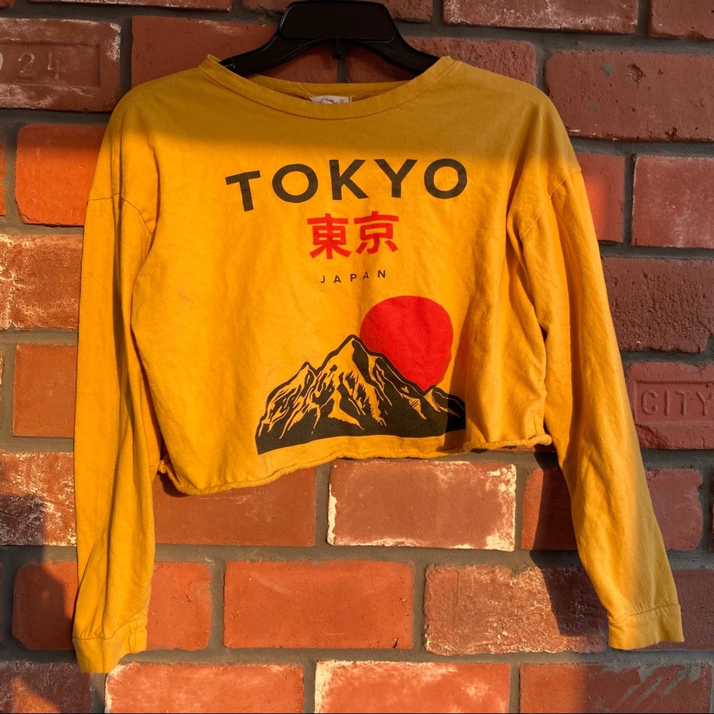 TLong Sleeve Crop Top